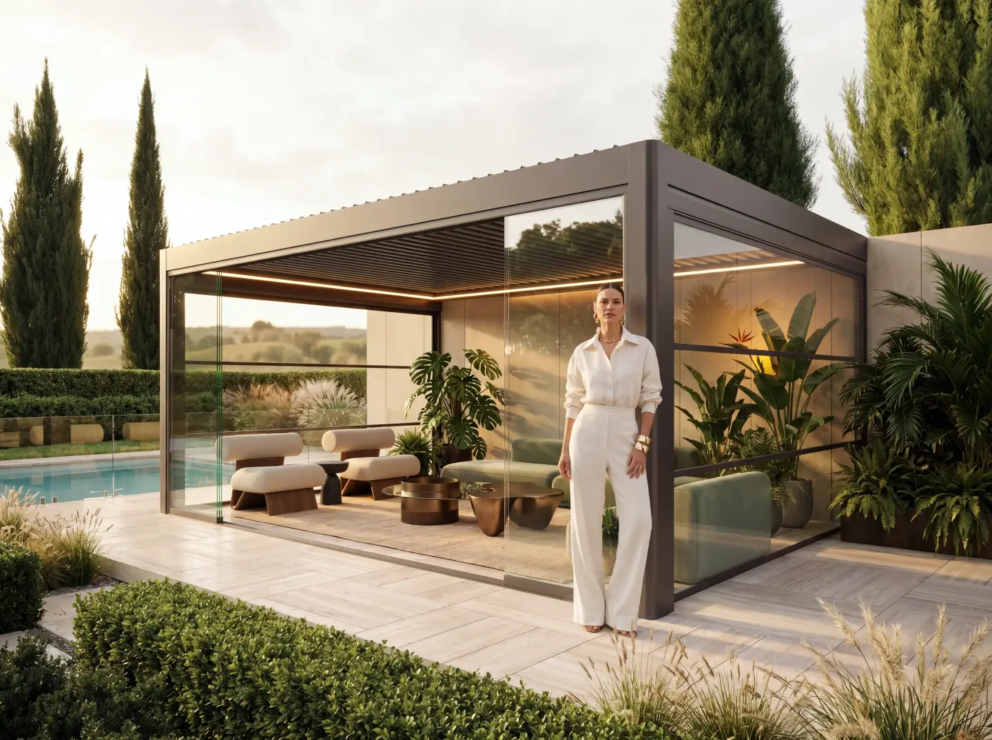 Bioflex Harmony Bioklimatik Pergola Sistemi